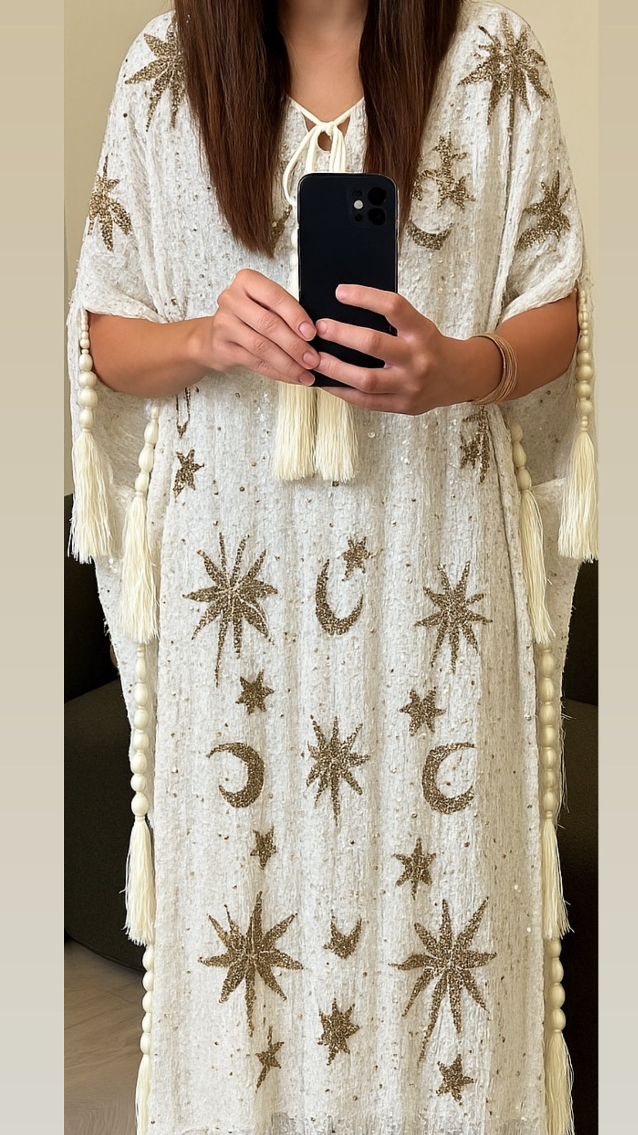 Moonlight - white /Gold Stches