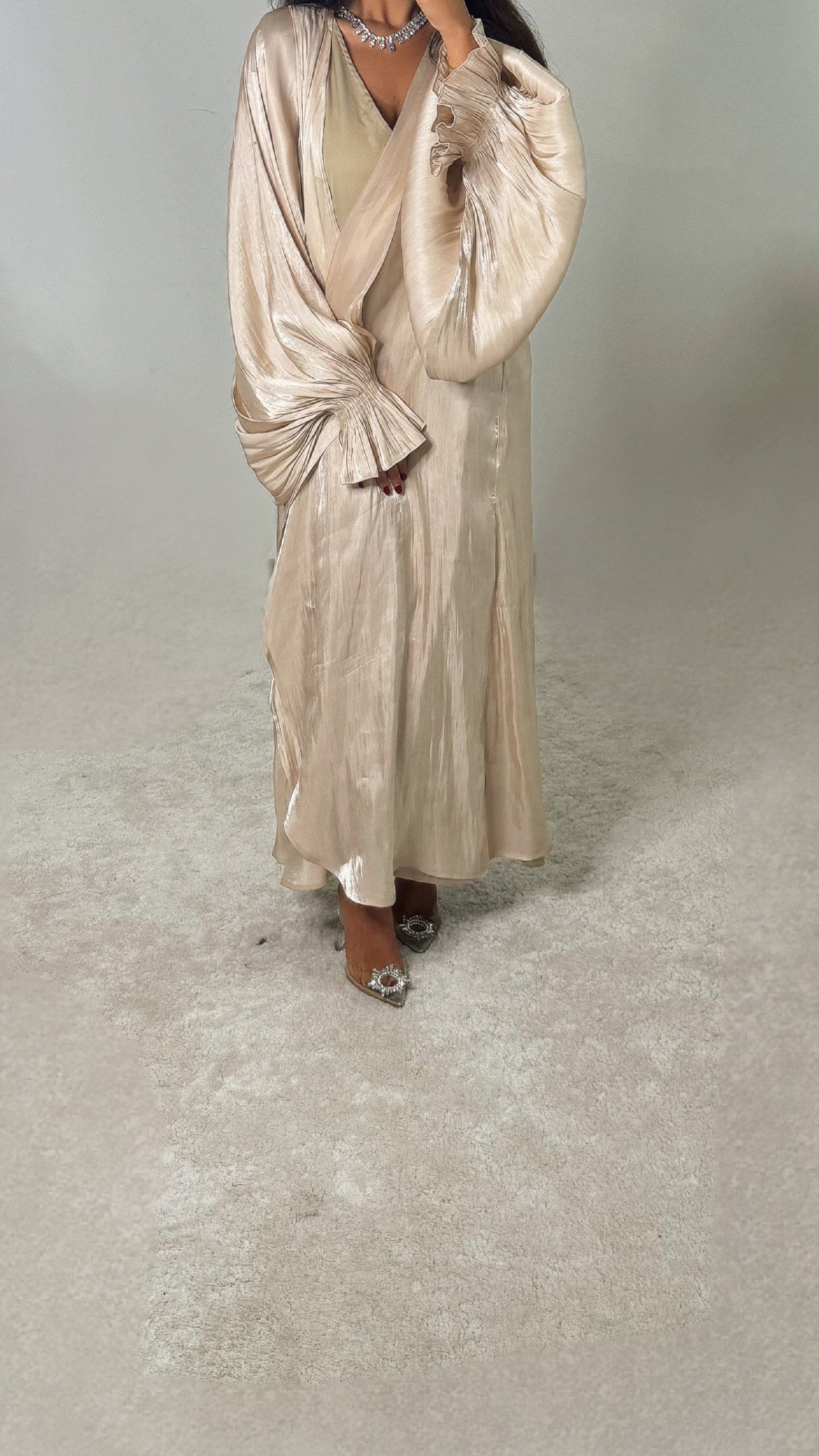 Petal Wrapp dress/ Abaya Set