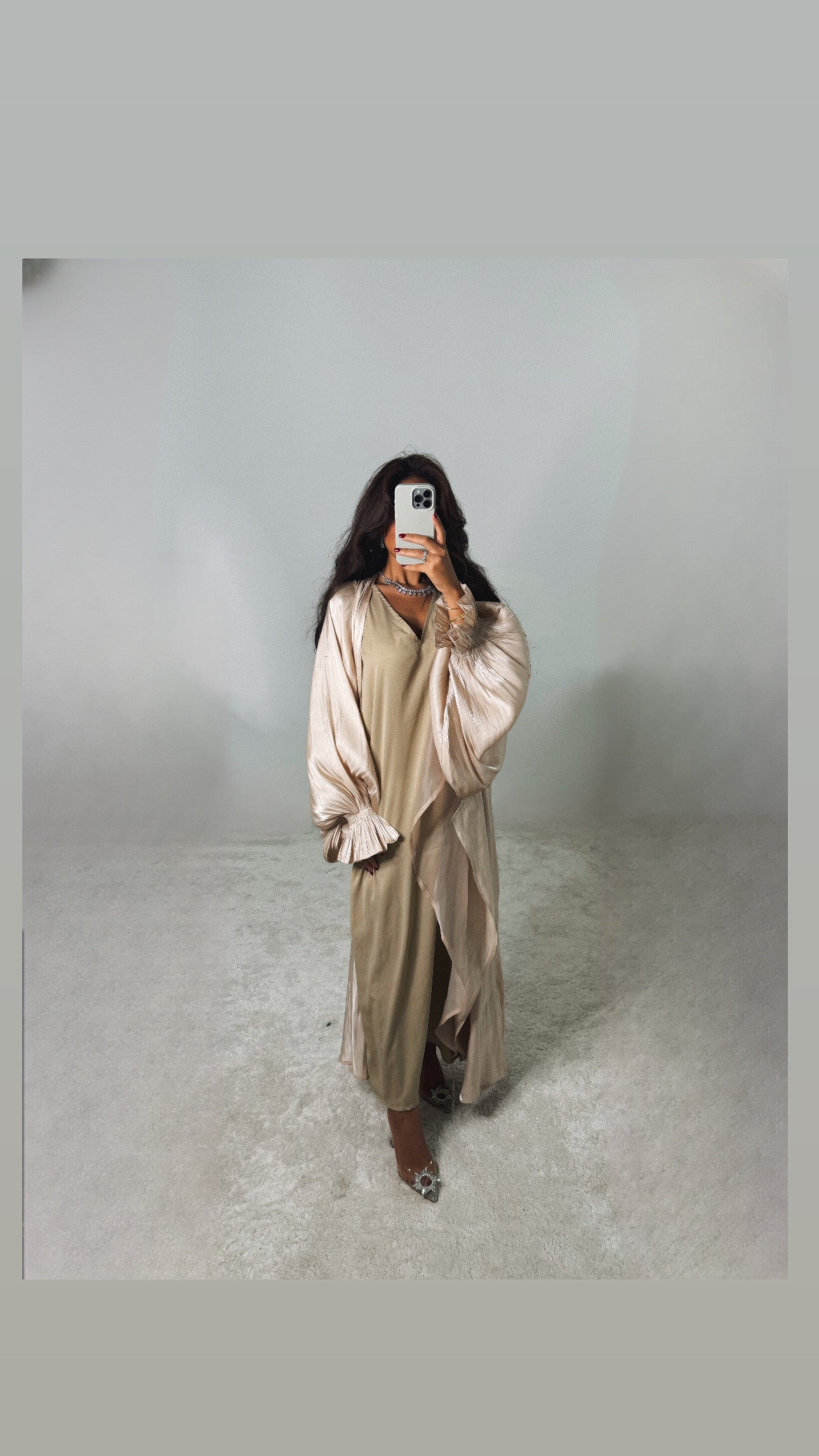 Petal Wrapp dress/ Abaya Set