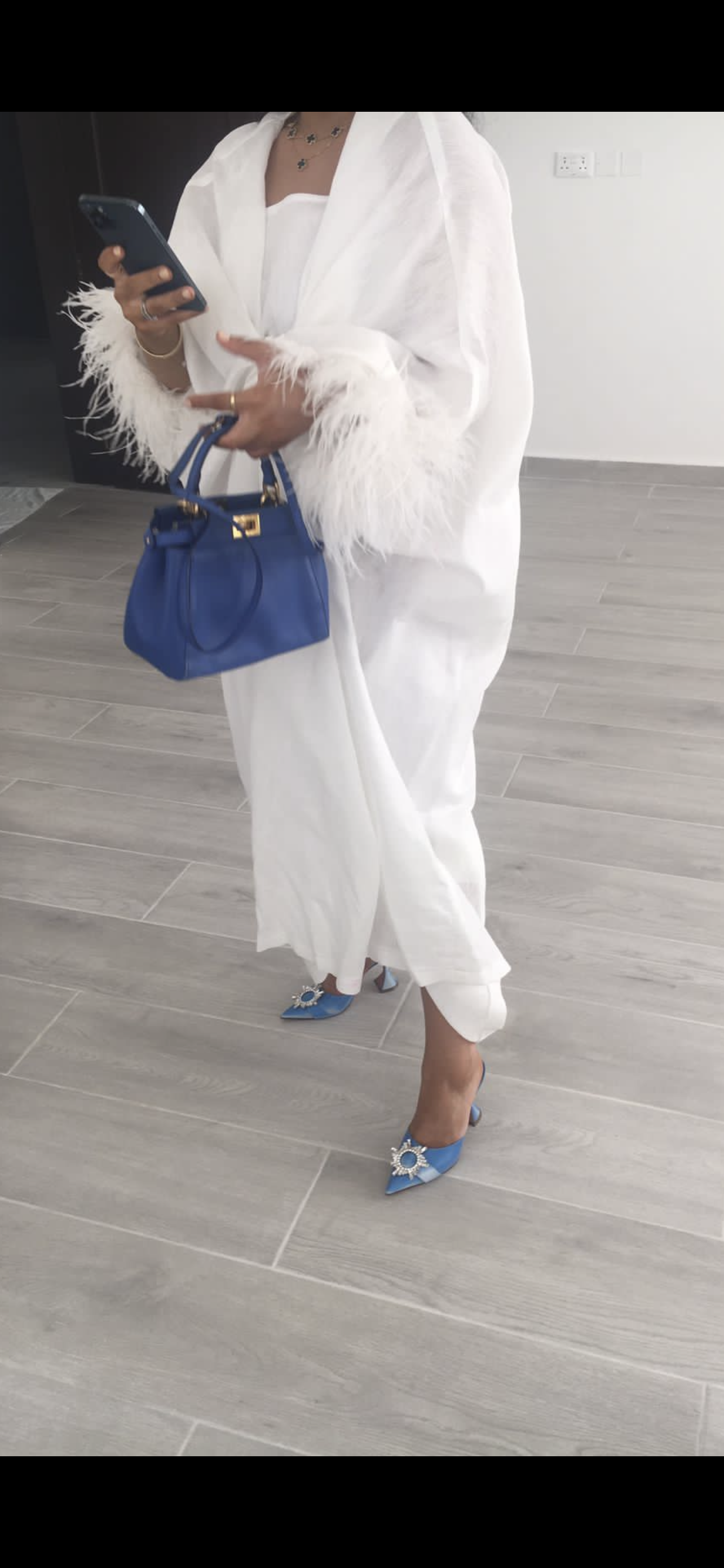 Ramdan 2022 - White Feather Dust Dress